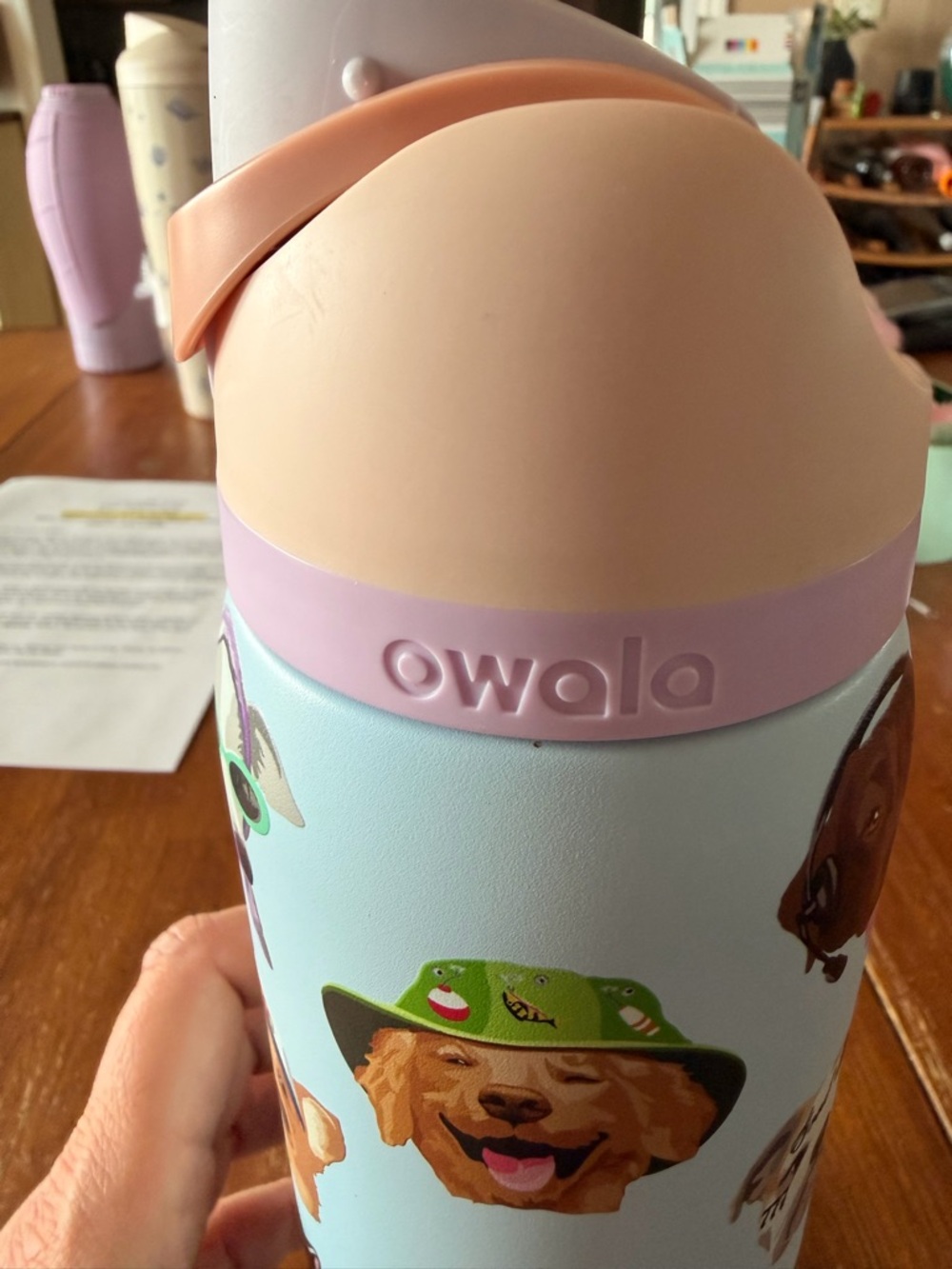 Owala UO Exclusive Dog Collage FreeSip 32 oz Water Bottle - Picture 6 of 8